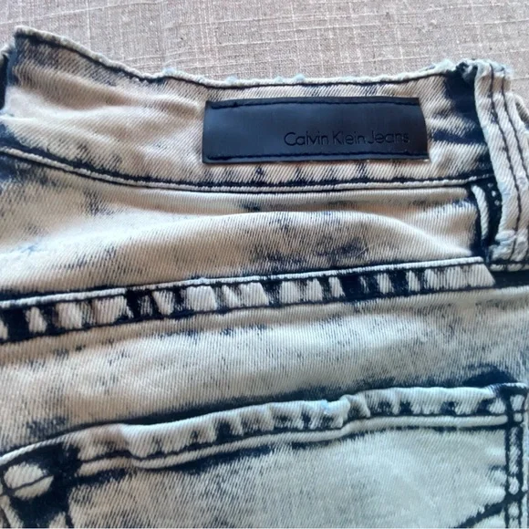 Vintage Calvin Klein Ultra Skinny Acid Wash Jeans - Picture 2 of 9